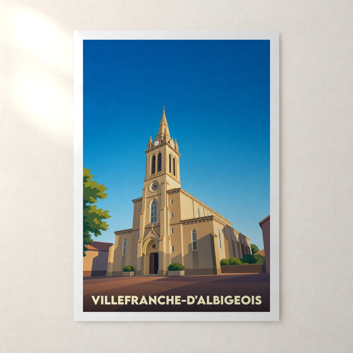Affiche Villefranche-d'Albigeois – sans cadre, accrochée au mur