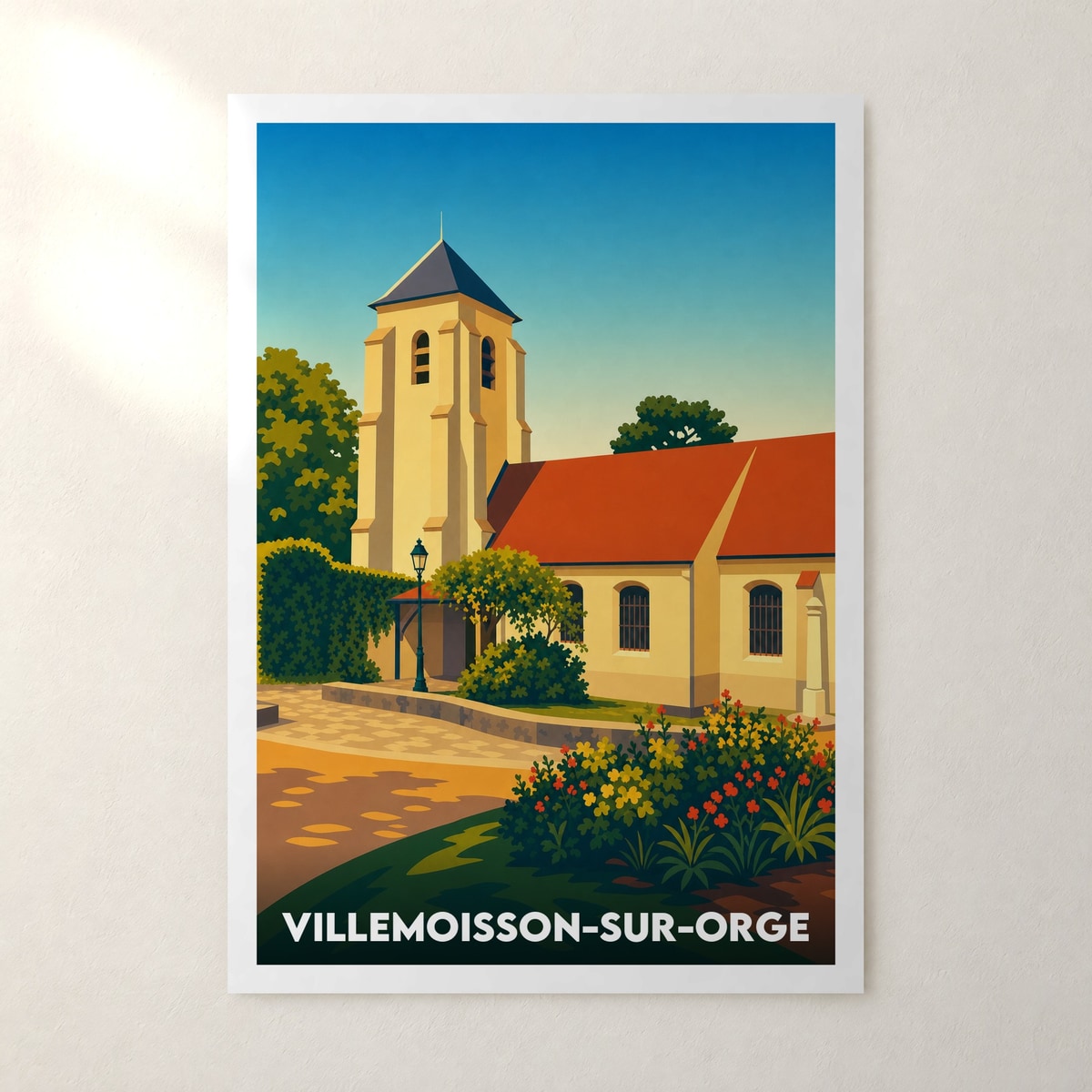 Affiche Villemoisson-sur-Orge – sans cadre, accrochée au mur