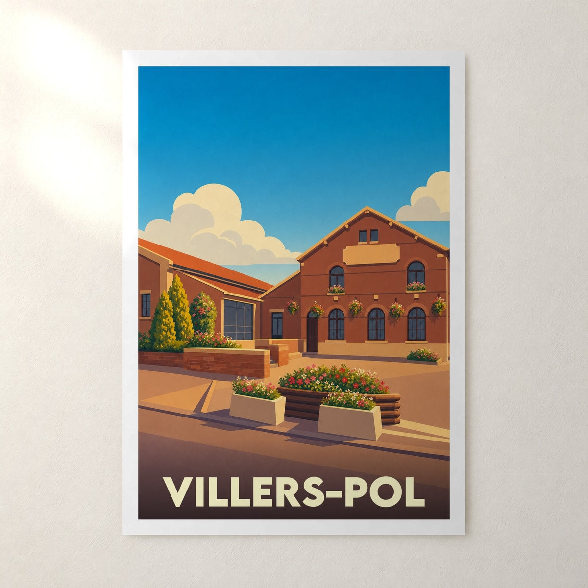 Affiche Villers-Pol – sans cadre, accrochée au mur