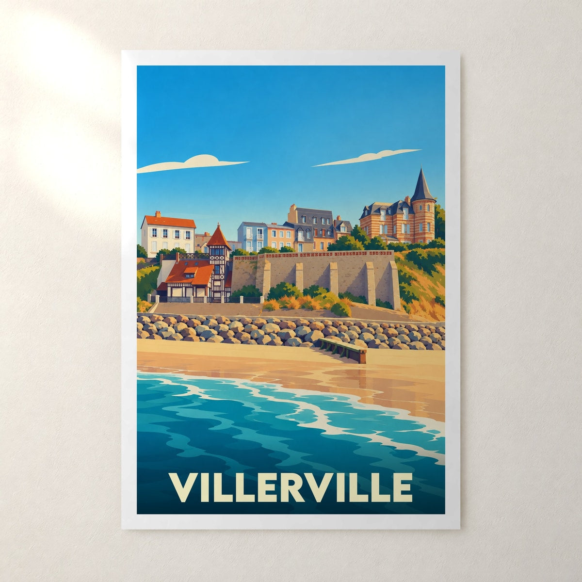 Affiche Villerville – sans cadre, accrochée au mur