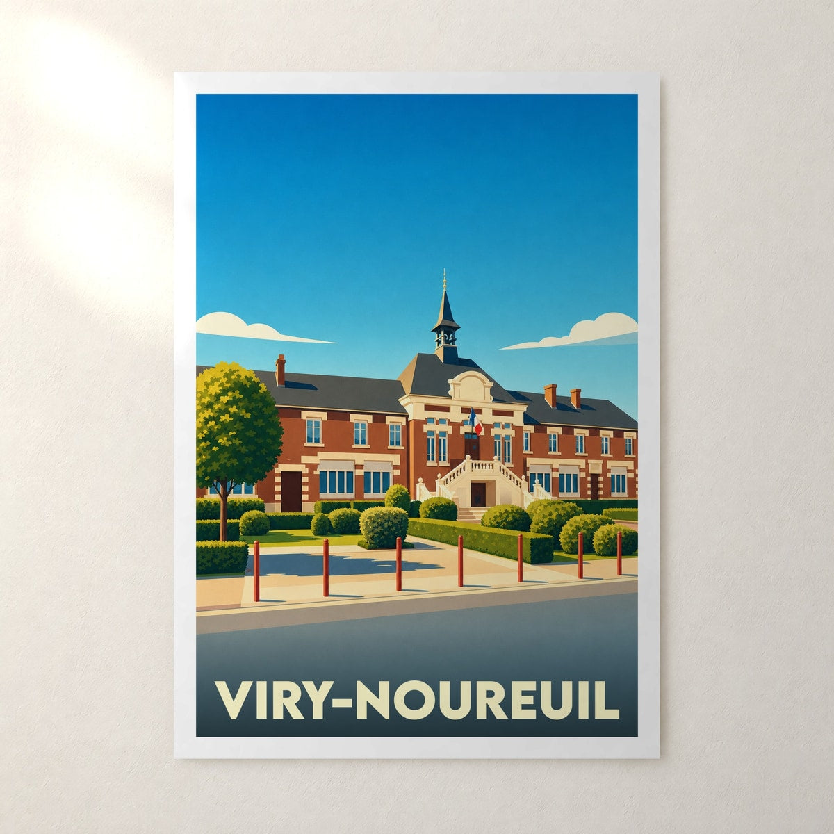 Affiche Viry-Noureuil – sans cadre, accrochée au mur