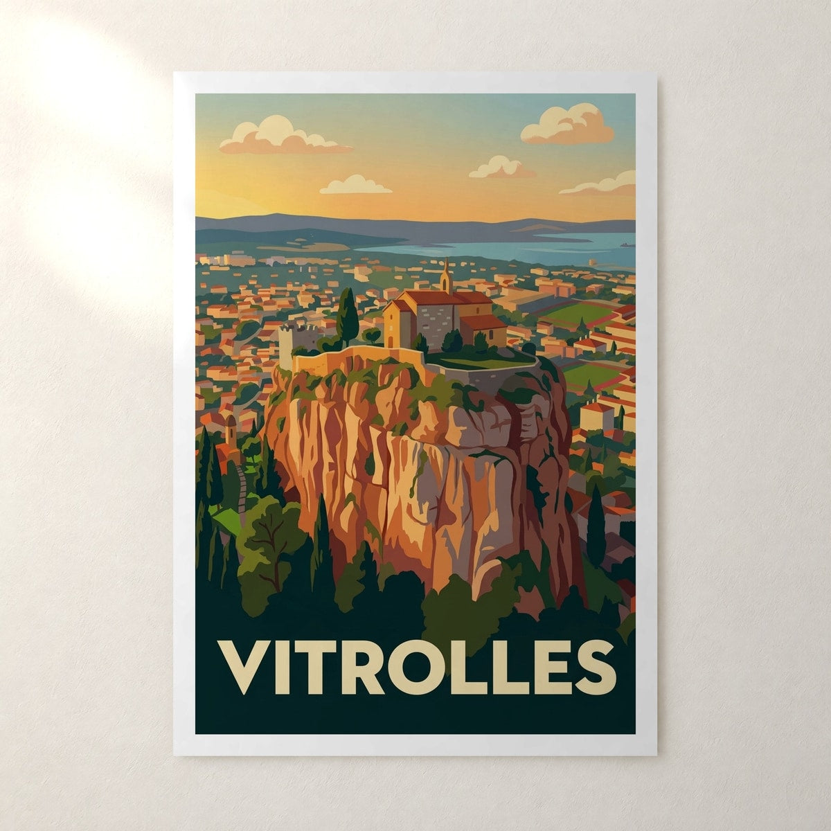 Affiche Vitrolles – sans cadre, accrochée au mur