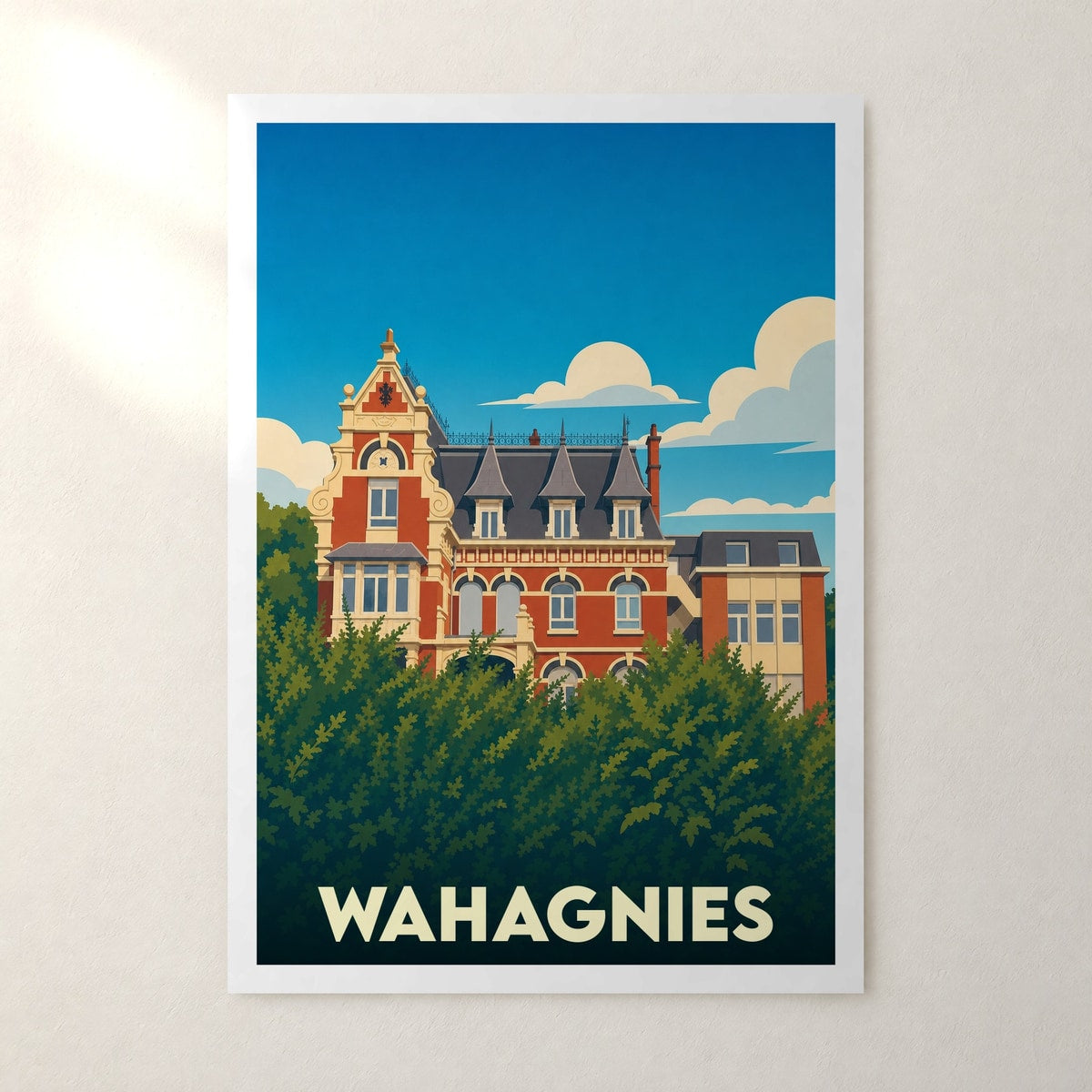 Affiche Wahagnies – sans cadre, accrochée au mur