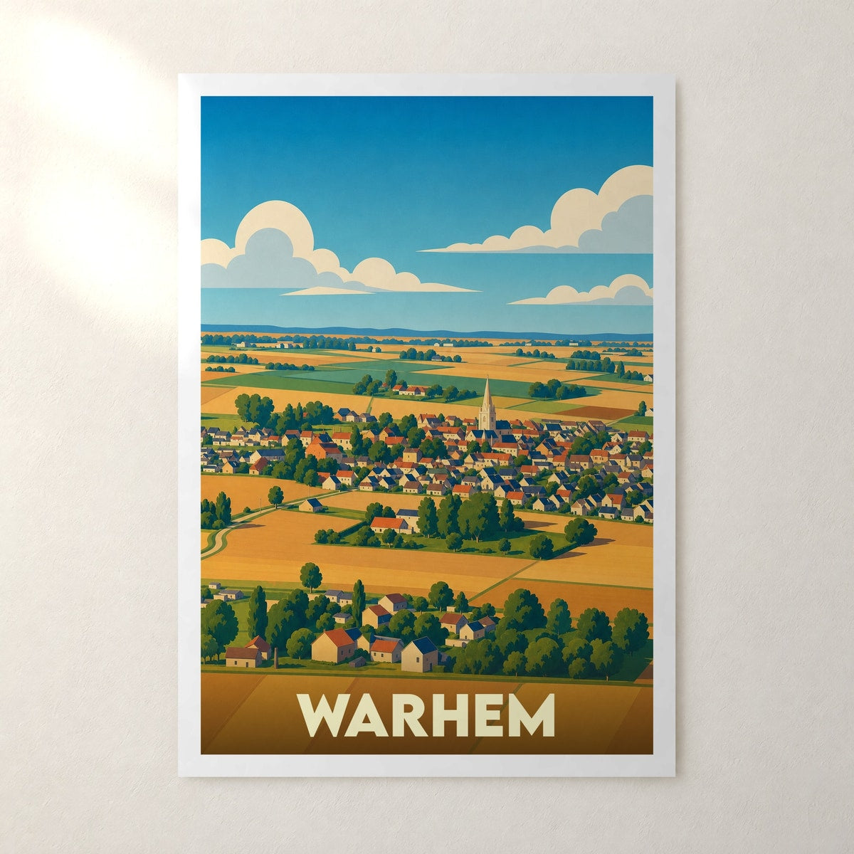 Affiche Warhem – sans cadre, accrochée au mur