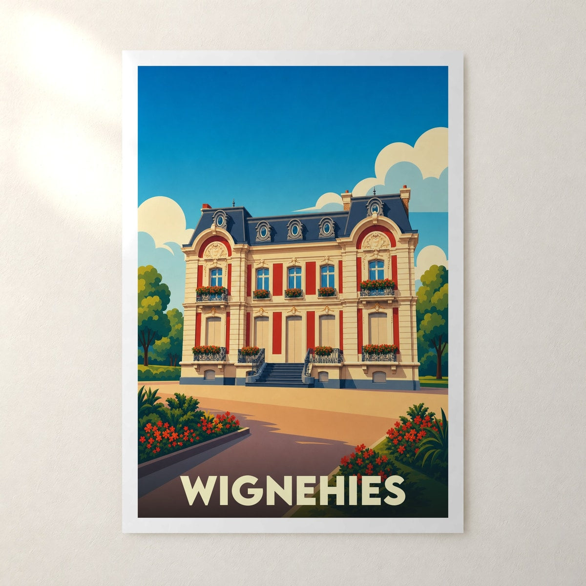Affiche Wignehies – sans cadre, accrochée au mur