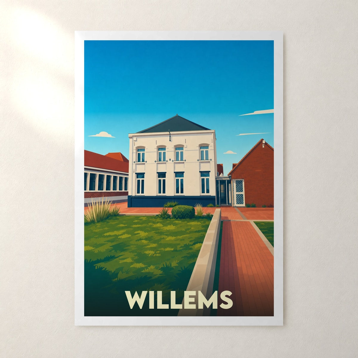 Affiche Willems – sans cadre, accrochée au mur