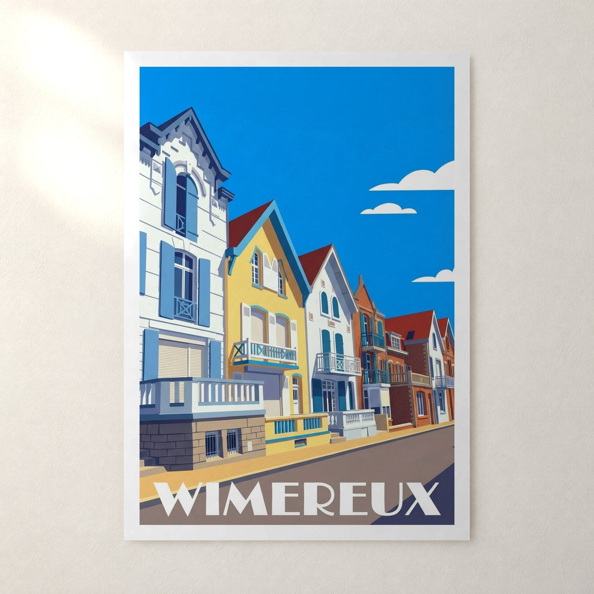 Affiche Wimereux – sans cadre, accrochée au mur