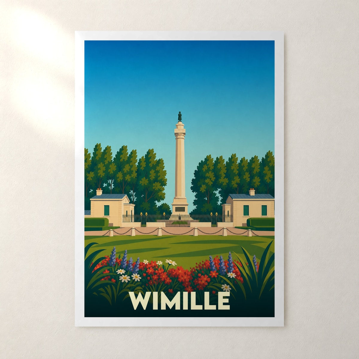 Affiche Wimille – sans cadre, accrochée au mur