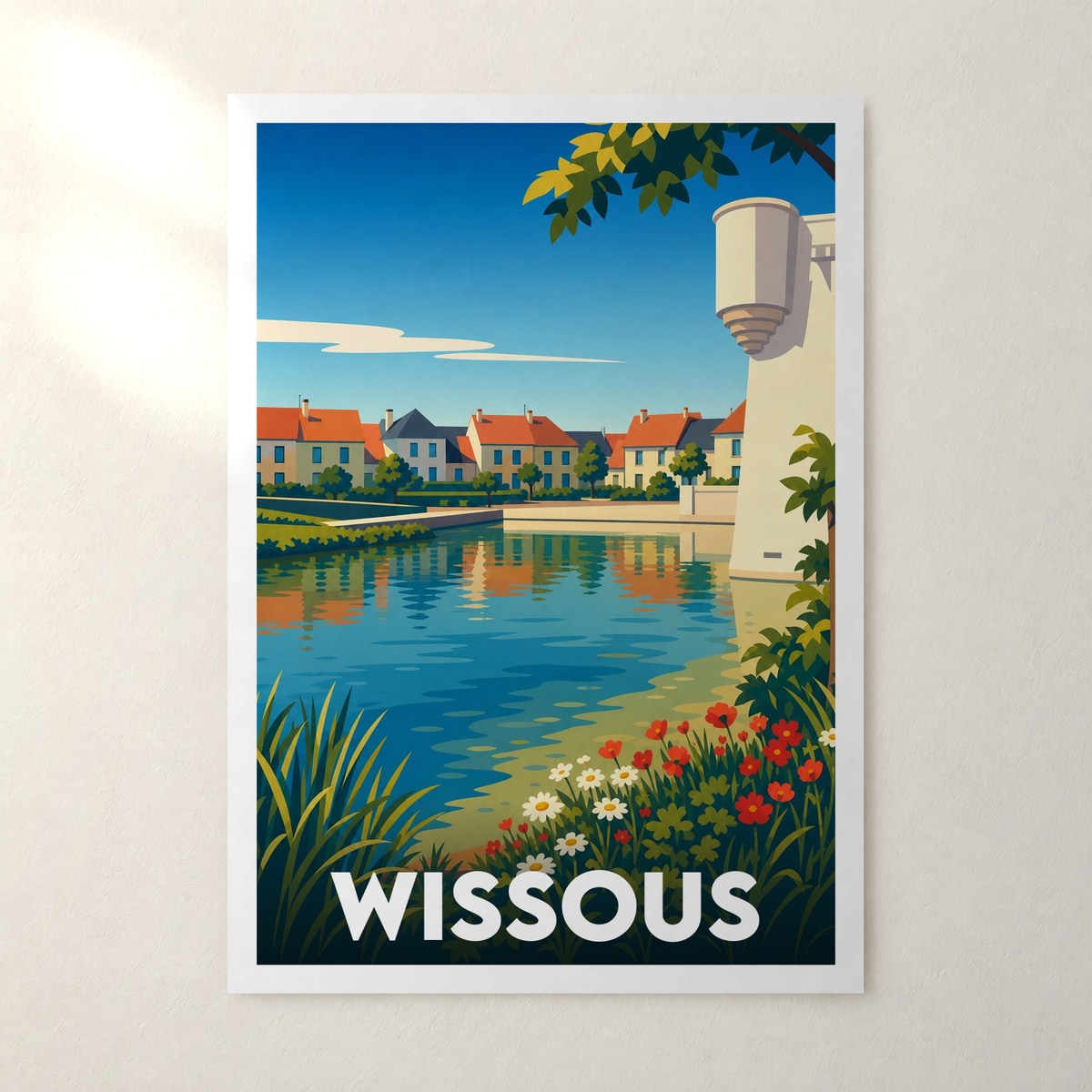 Affiche Wissous – sans cadre, accrochée au mur