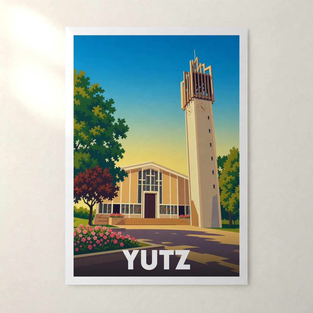 Affiche Yutz – sans cadre, accrochée au mur