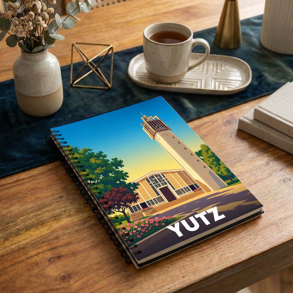 Carnet souvenir de la ville de Yutz avec une illustration stylisée.