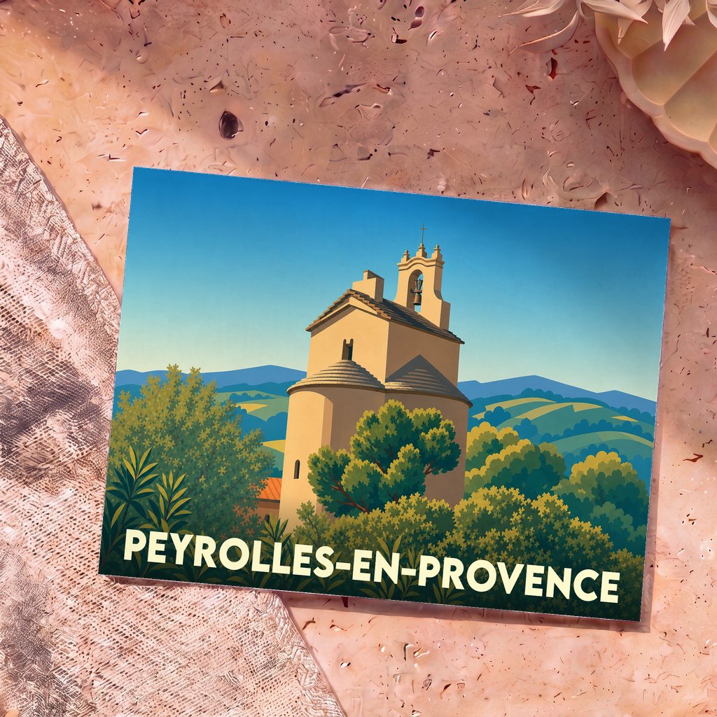 Carte postale souvenir de Peyrolles-en-Provence
