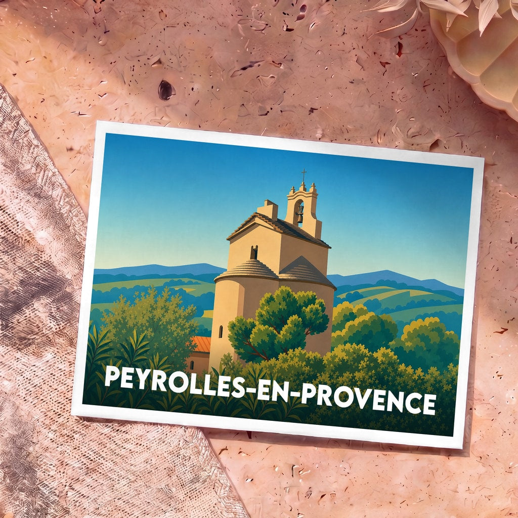 Carte postale souvenir de Peyrolles-en-Provence