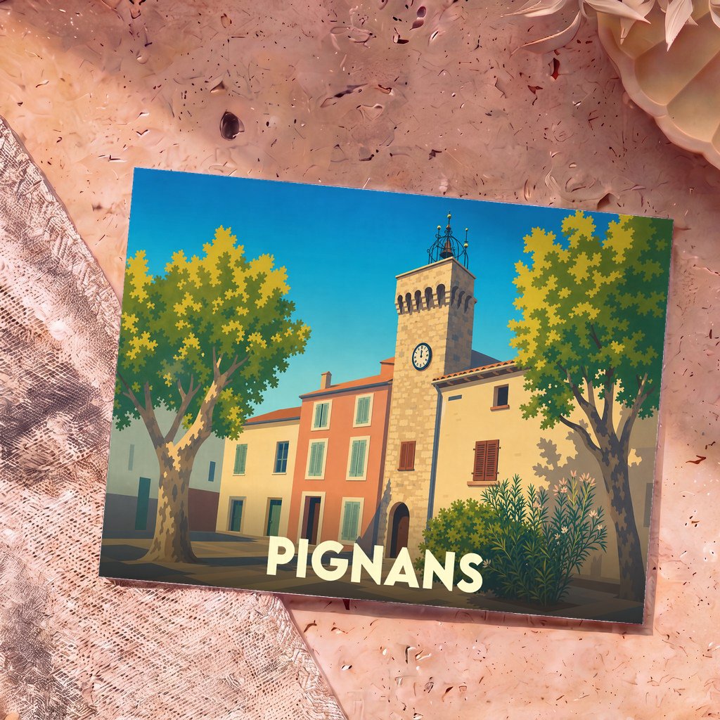 Carte postale souvenir de Pignans