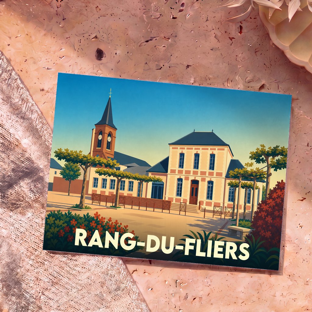 Carte postale souvenir de Rang-du-Fliers