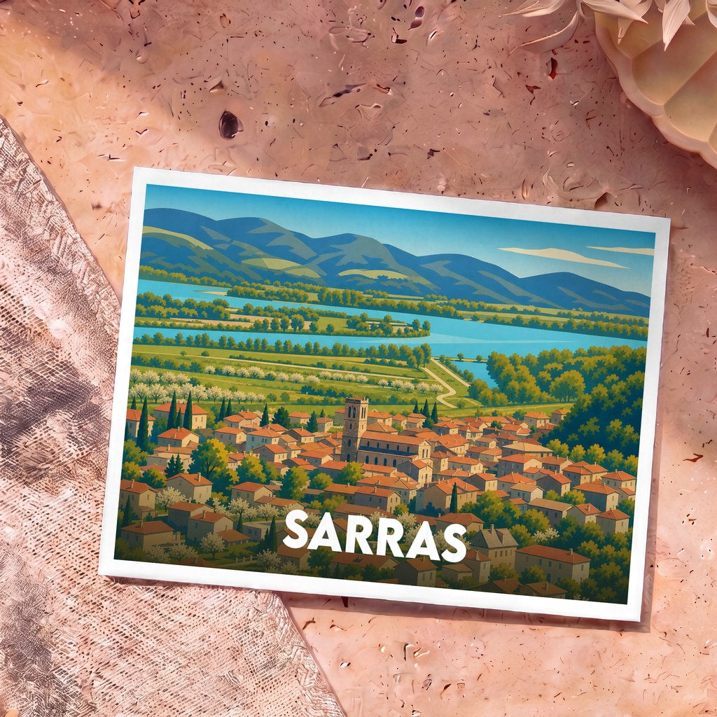 Carte postale souvenir de Sarras