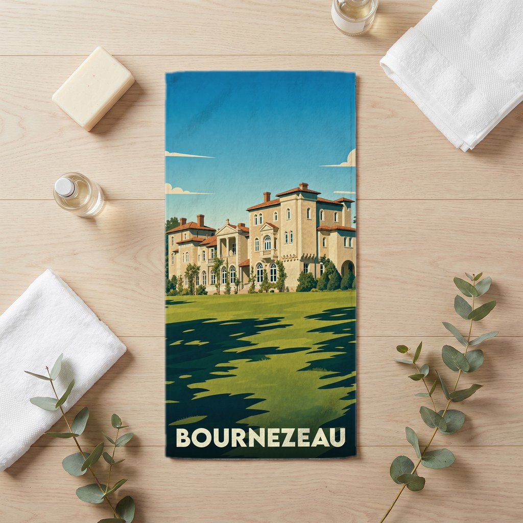 Serviette de bain 30 cm x 60 cm souvenir de Bournezeau