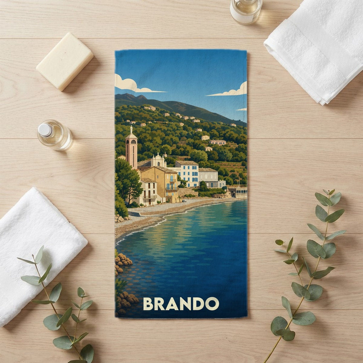 Serviette de bain 30 cm x 60 cm souvenir de Brando