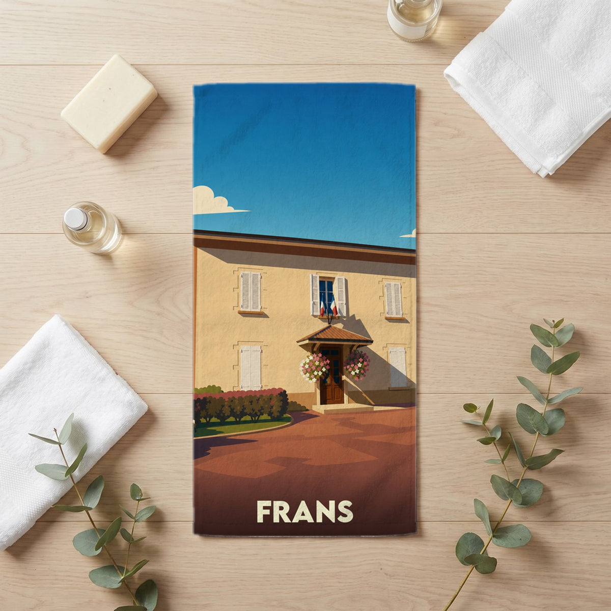 Serviette de bain 30 cm x 60 cm souvenir de Frans