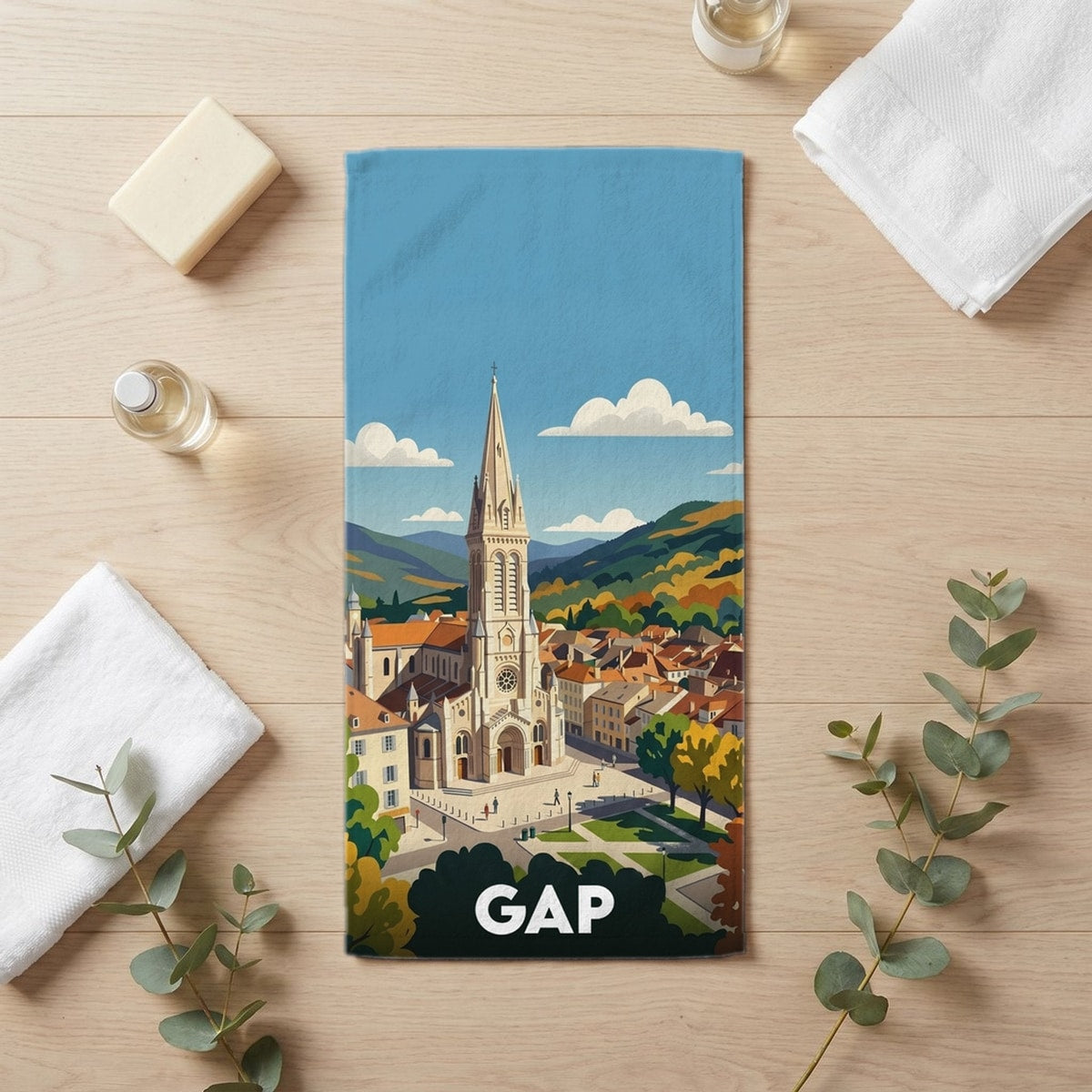 Serviette de bain 30 cm x 60 cm souvenir de Gap