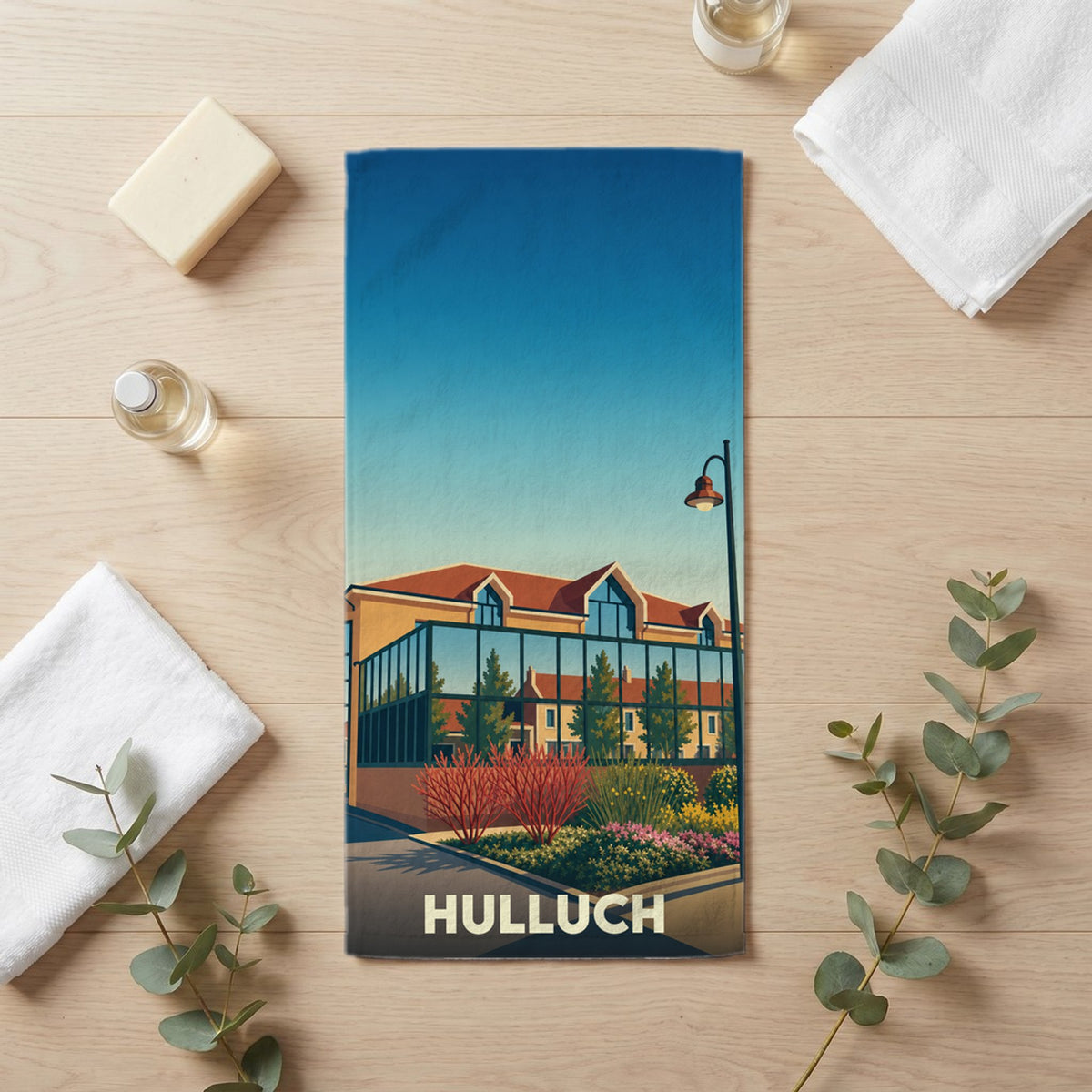 Serviette de bain 30 cm x 60 cm souvenir de Hulluch