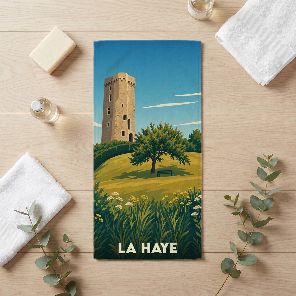 Serviette de bain 30 cm x 60 cm souvenir de La Haye
