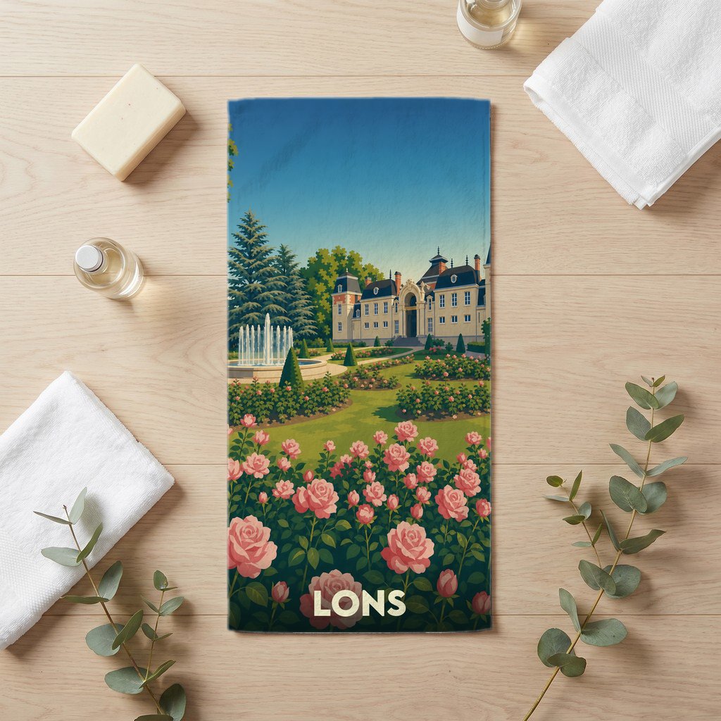 Serviette de bain 30 cm x 60 cm souvenir de Lons