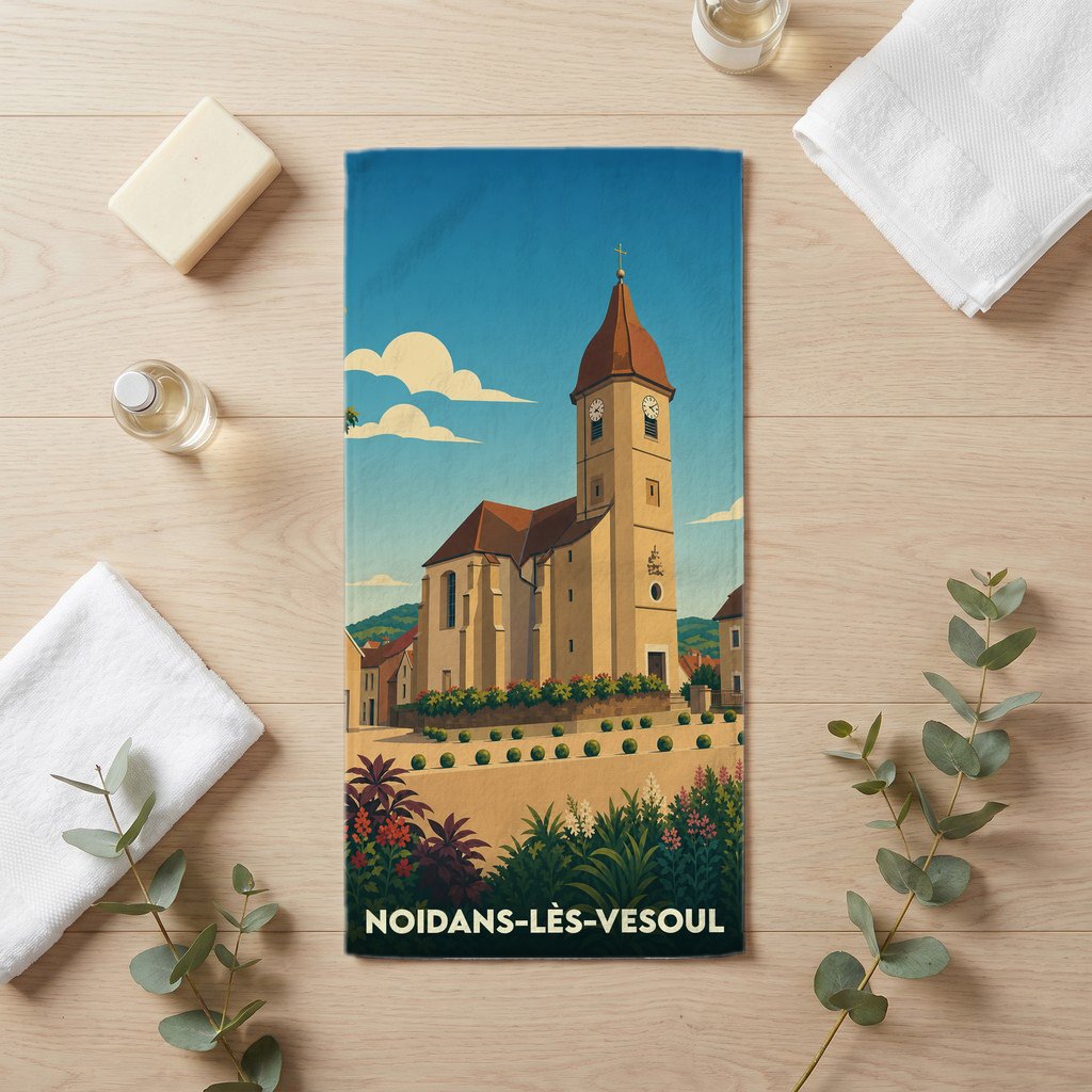 Serviette de bain 30 cm x 60 cm souvenir de Noidans-lès-Vesoul