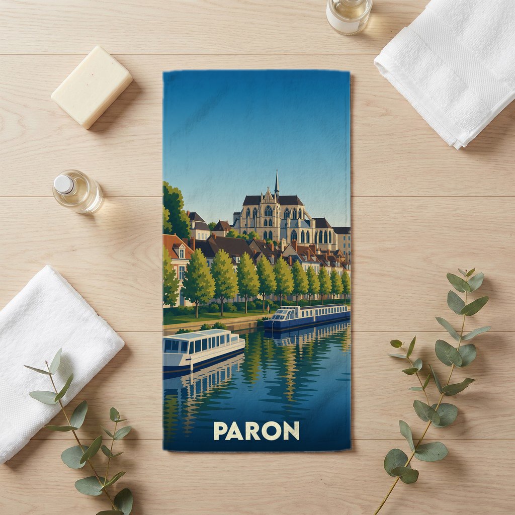 Serviette de bain 30 cm x 60 cm souvenir de Paron