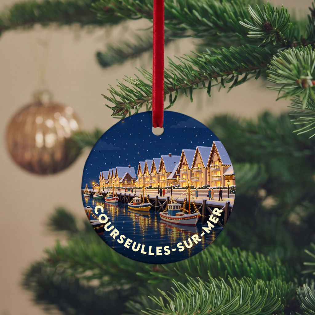 Suspension de Noël Courseulles-sur-Mer - version Nuit de Noël