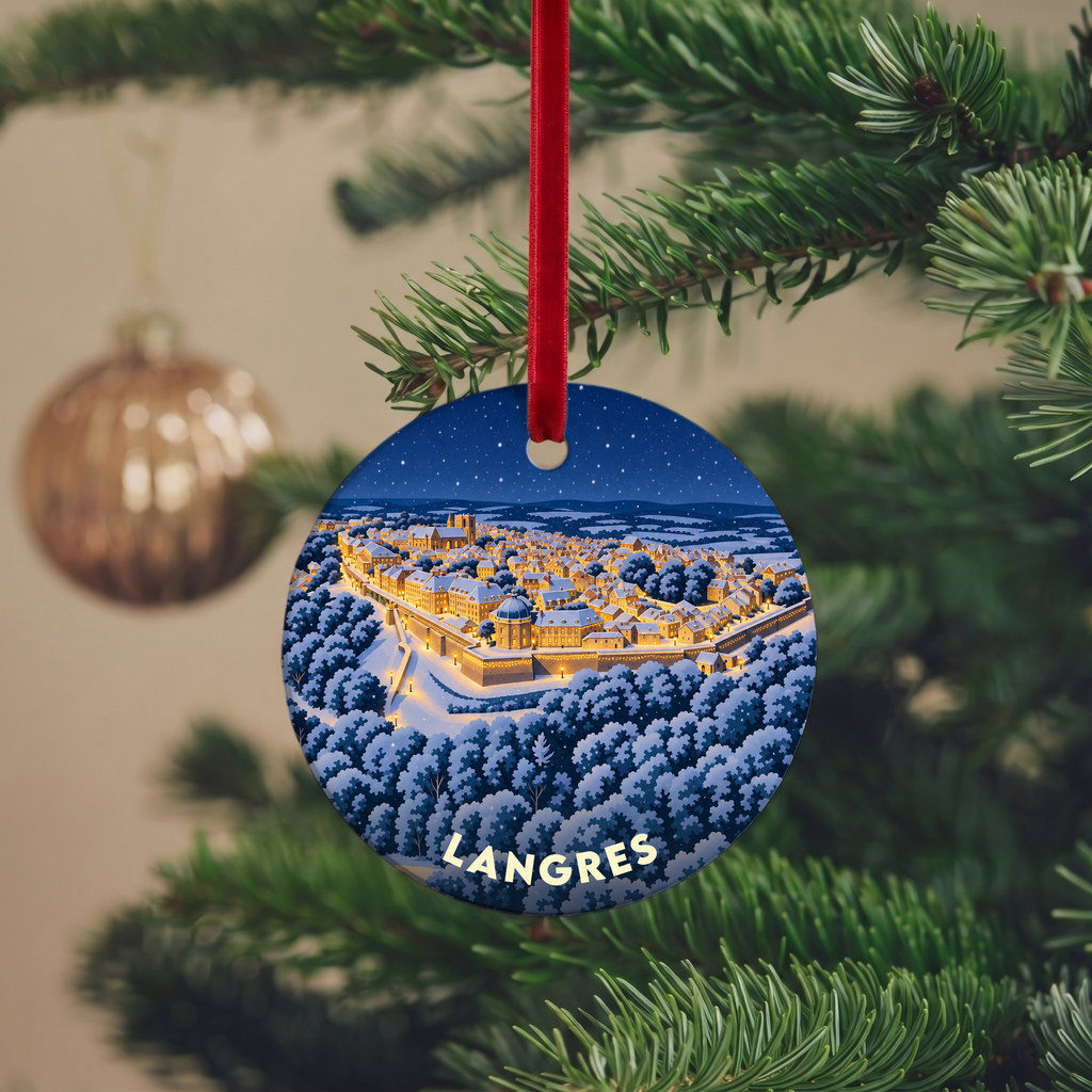 Suspension de Noël Langres - version Nuit de Noël