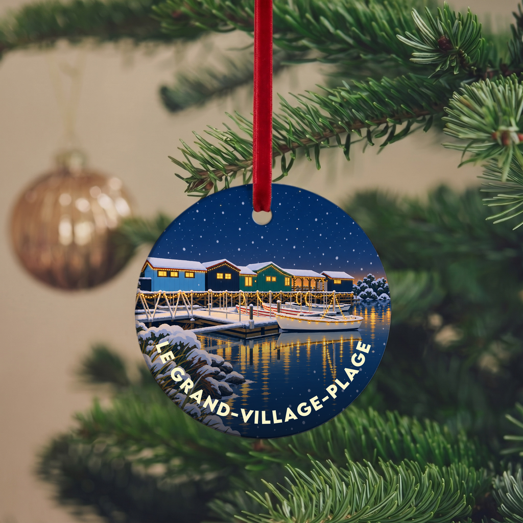 Suspension de Noël Le Grand-Village-Plage - version Nuit de Noël