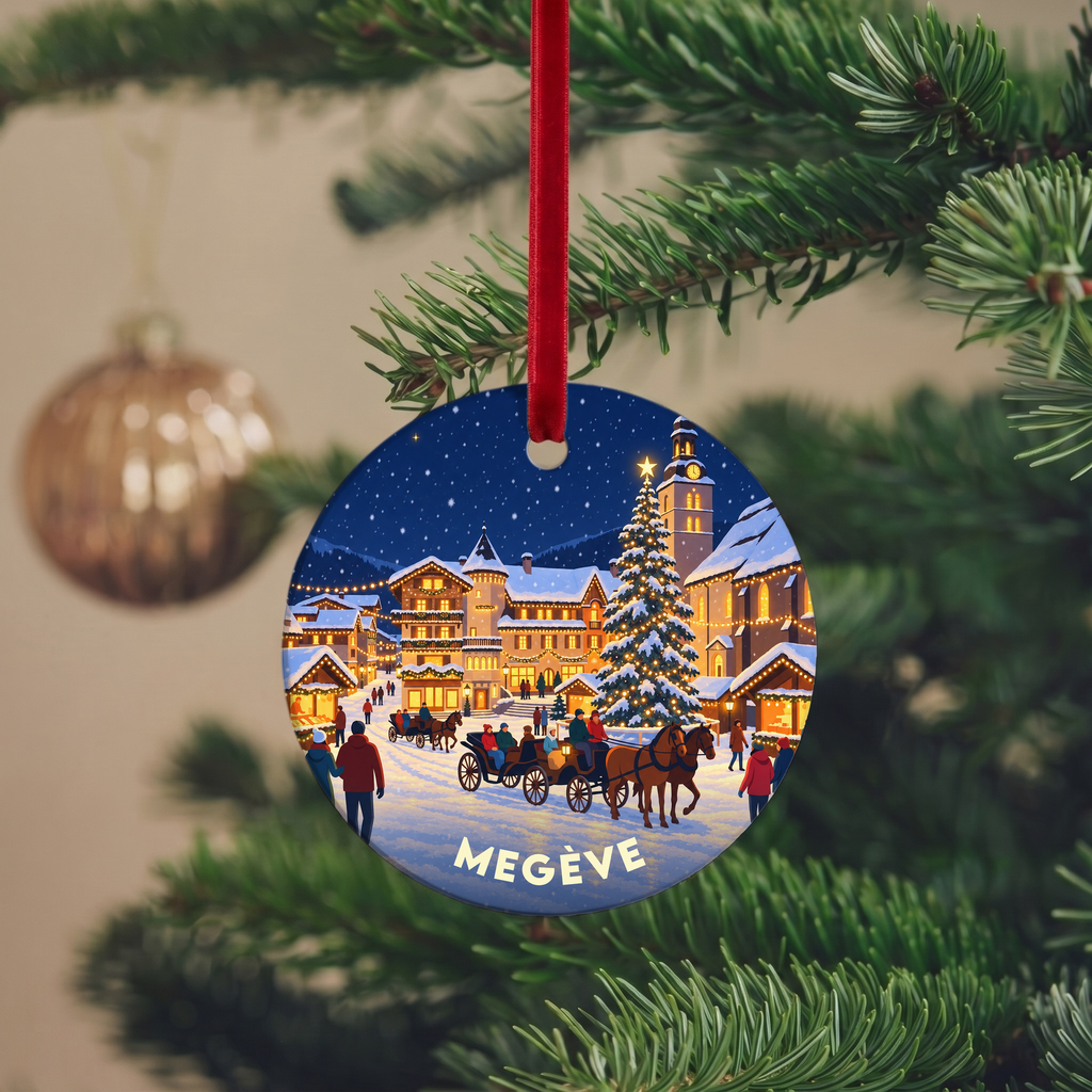 Suspension de Noël Megève - version Nuit de Noël