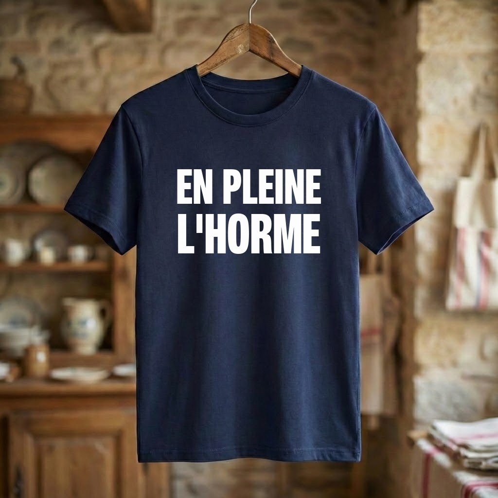 Tee-shirt Bleu marine souvenir de L'Horme