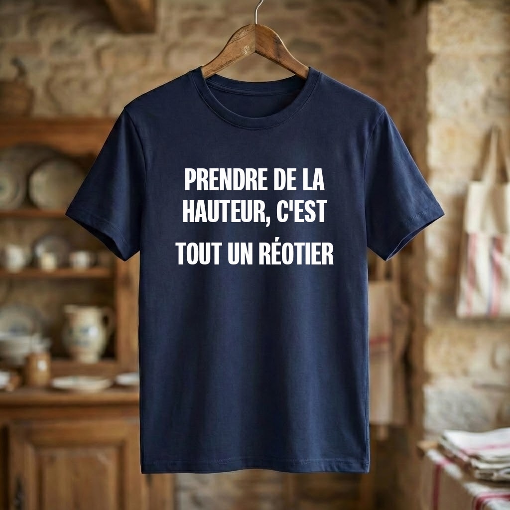 Tee-shirt Bleu marine souvenir de Réotier