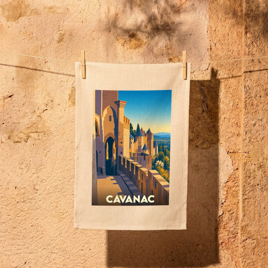 Torchon souvenir de Cavanac