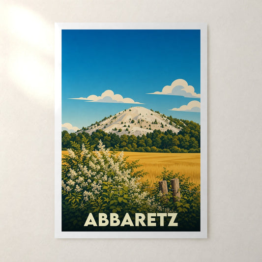 Affiche Abbaretz – sans cadre, accrochée au mur