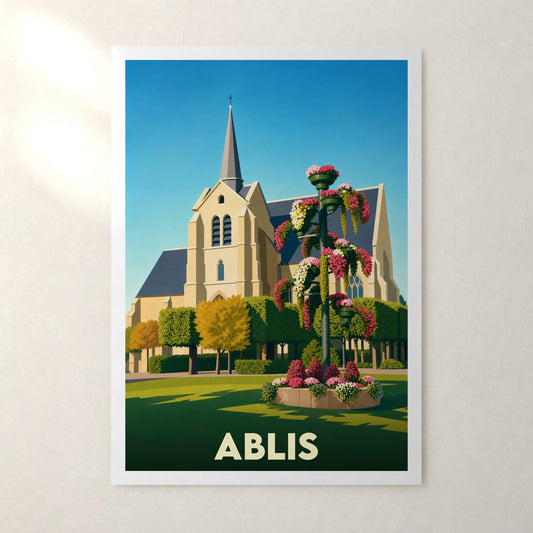 Affiche Ablis – sans cadre, accrochée au mur