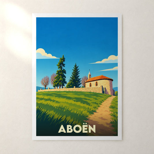 Affiche Aboën – sans cadre, accrochée au mur
