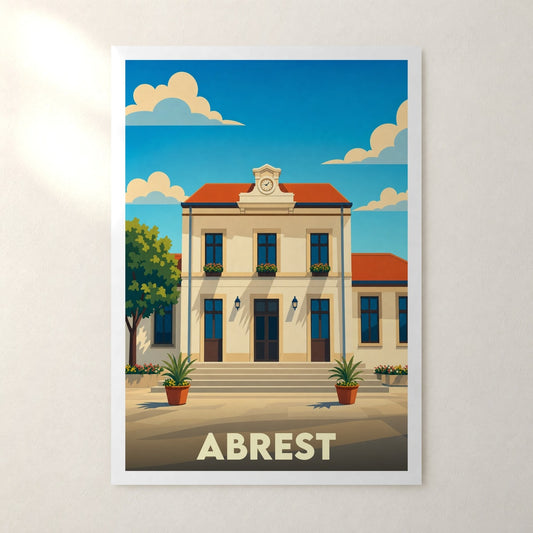 Affiche Abrest – sans cadre, accrochée au mur