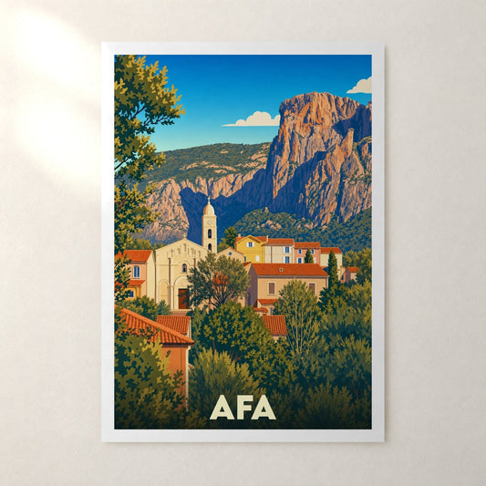 Affiche Afa – sans cadre, accrochée au mur