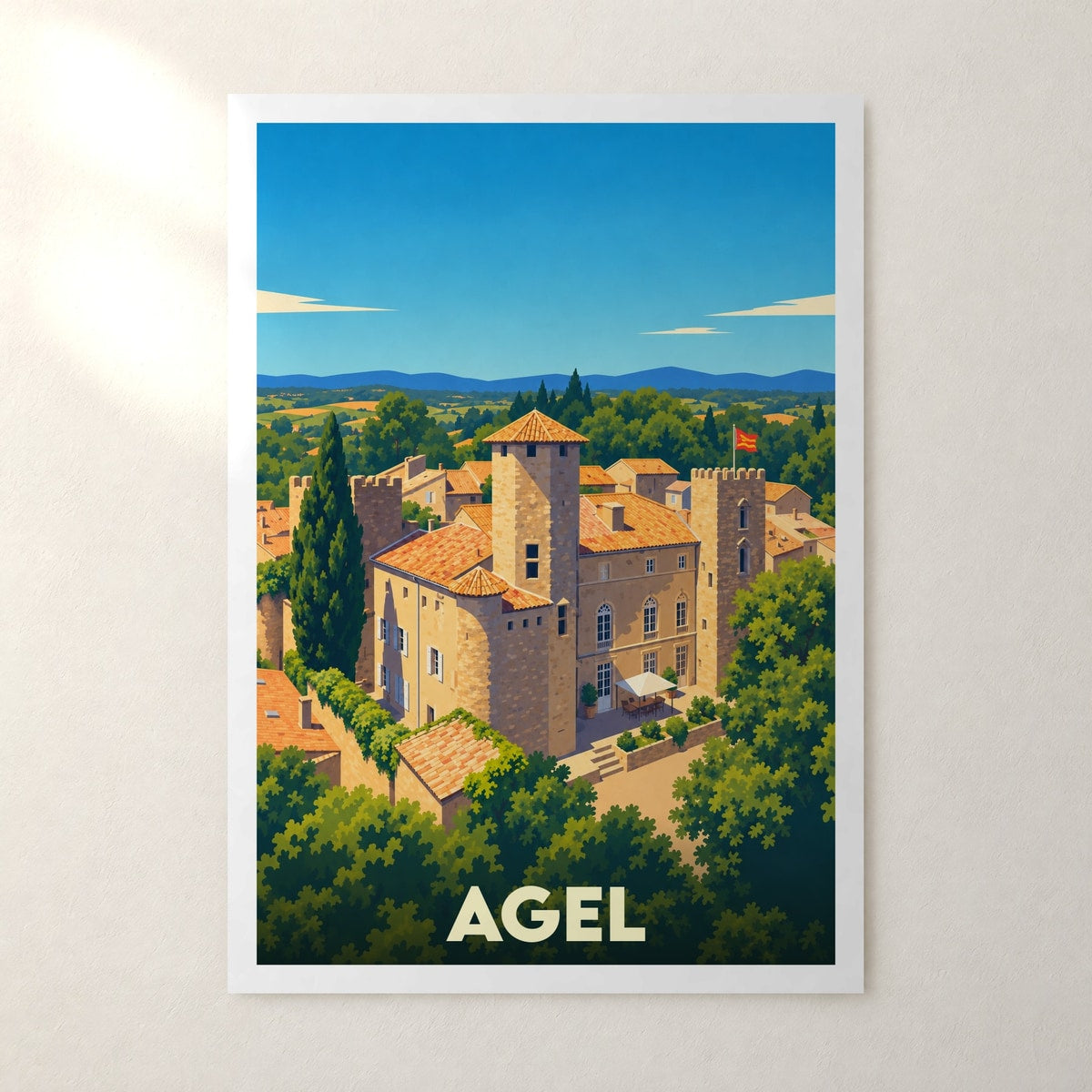 Affiche Agel – sans cadre, accrochée au mur