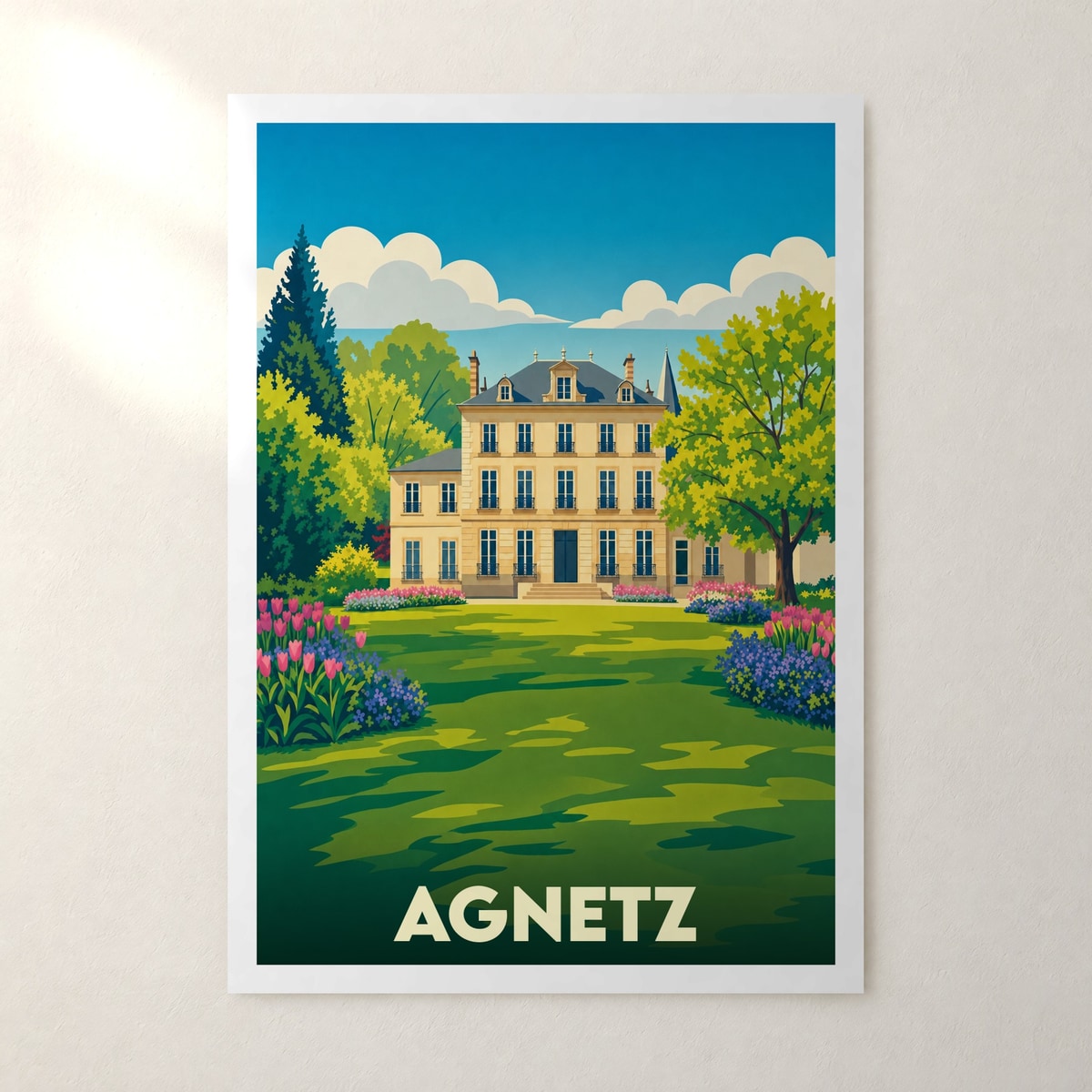 Affiche Agnetz – sans cadre, accrochée au mur