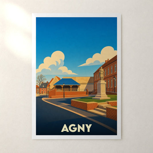 Affiche Agny – sans cadre, accrochée au mur