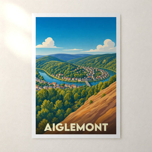 Affiche Aiglemont – sans cadre, accrochée au mur