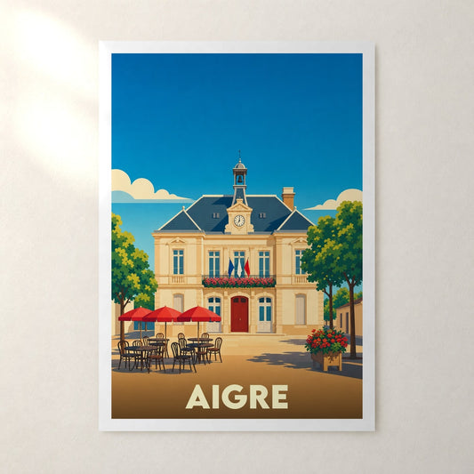Affiche Aigre – sans cadre, accrochée au mur