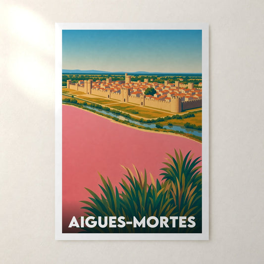 Affiche Aigues-Mortes – sans cadre, accrochée au mur