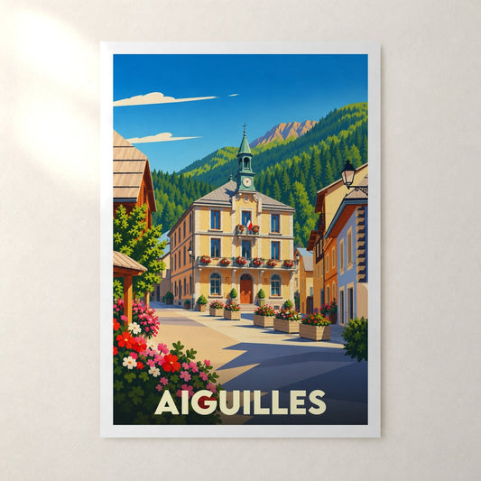 Affiche Aiguilles – sans cadre, accrochée au mur