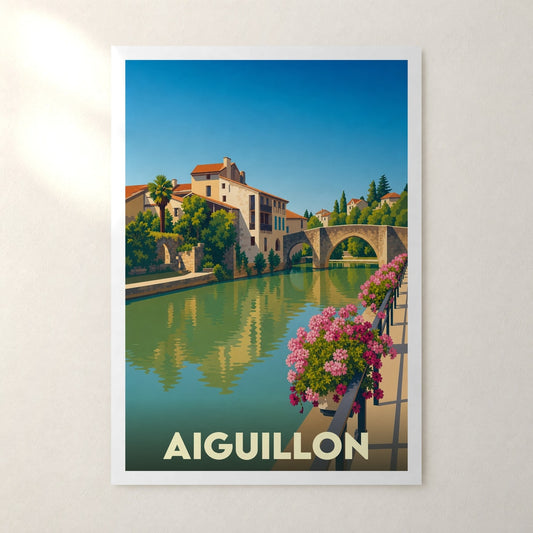 Affiche Aiguillon – sans cadre, accrochée au mur