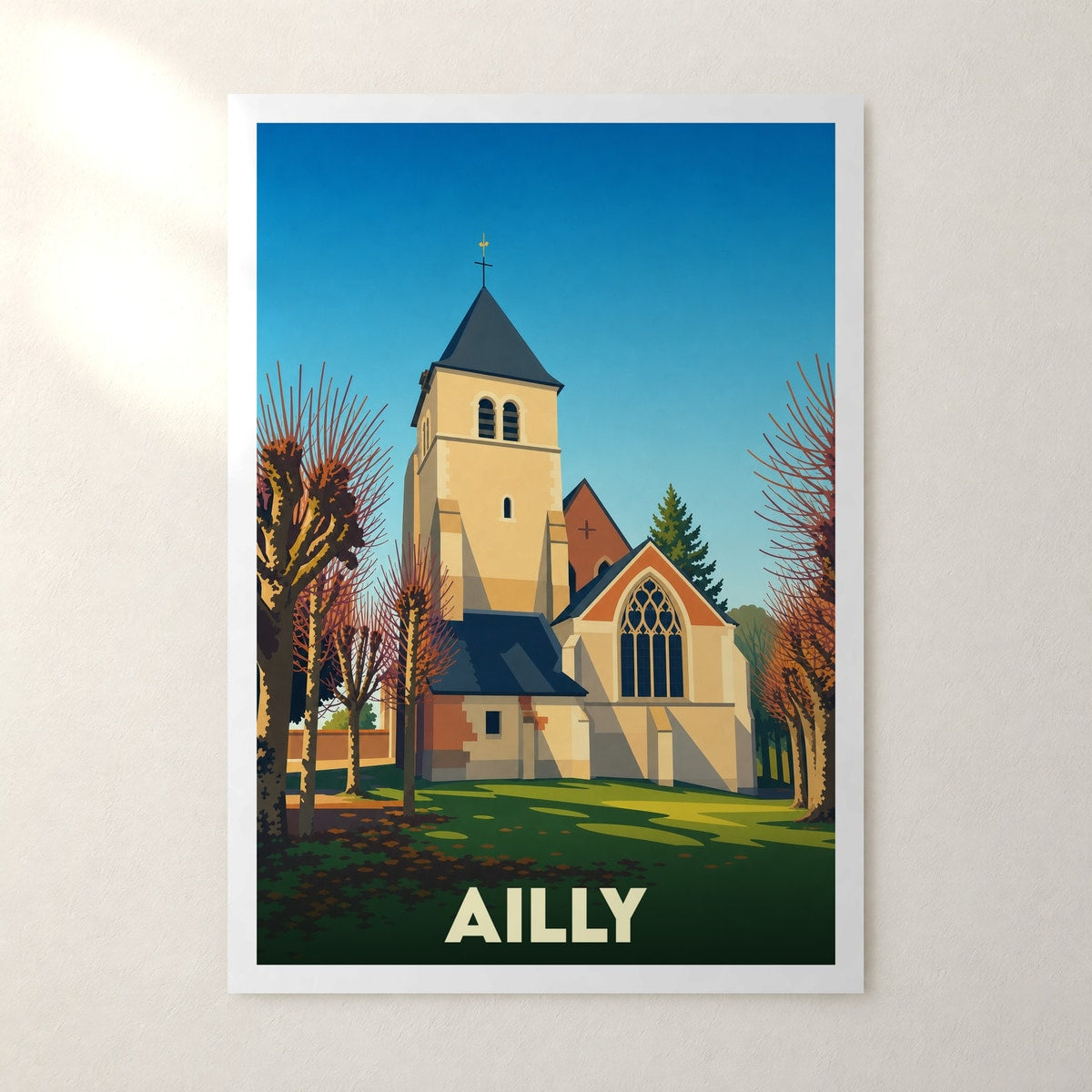 Affiche Ailly – sans cadre, accrochée au mur